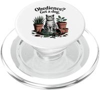 Gracioso gato Obedience Get A Dog Gats PopSockets PopGrip para MagSafe