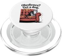 Gracioso gato Obedience Get A Dog Gats PopSockets PopGrip para MagSafe