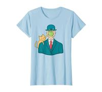 Gracioso Gato Pintura Arte Parodia El hijo del hombre Camiseta