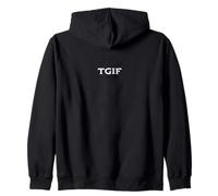 Gracioso Gracias a Dios Es Viernes TGIF Divertido Diciendo Hombres Mujeres Sudadera con Capucha