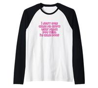 Gracioso I Don't Even Chase My Shots Why Would I Chase You Camiseta Manga Raglan