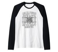 Gracioso I Go To Prison Everyday So You Don't Have To Officer Camiseta Manga Raglan