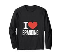 Gracioso I Love Branding Decir Marketing Humor Manga Larga