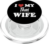 Gracioso I Love My Thai Wife - Tailandia Novia - Novia tailandesa PopSockets PopGrip para MagSafe