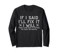 Gracioso I'll Fix It Procrastination Texto Handyman Humor Manga Larga
