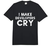 Gracioso Ingeniero de Control de Calidad, Control de Calidad y Gerente de proyectos Hago Llorar a los desarrolladores Comfort Colors Adult Heavyweight T-Shirt