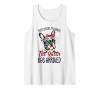 Gracioso Lindo Bulldog Bulldog Reina Meme Frenchie Dog Humor Camiseta sin Mangas