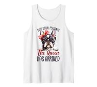 Gracioso Lindo Bulldog Bulldog Reina Meme Frenchie Dog Humor Camiseta sin Mangas