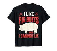 Gracioso Me Gustan Las Colillas de Cerdo y no Puedo mentir Camiseta