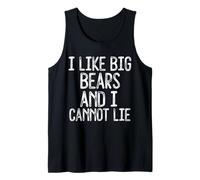 Gracioso Me Gustan los Osos Grandes y no Puedo mentir LGBTQ Gay Man Pride Camiseta sin Mangas