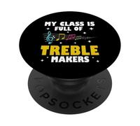 Gracioso Mi Clase Está Llena De Creadores De Agudos Música Profesor Amante PopSockets PopGrip Adhesivo