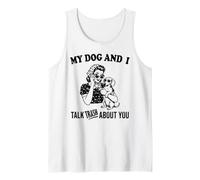 Gracioso mi Dachshund y yo Hablo de ti Camiseta sin Mangas