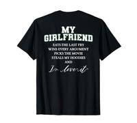 Gracioso Mi Novia GANA y me Encanta Camiseta