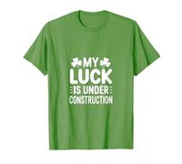 Gracioso Mi Suerte está en construcción Humor irlandés Camiseta