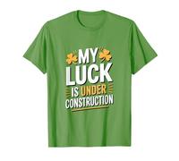 Gracioso Mi Suerte está en construcción Humor irlandés Camiseta