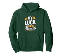 Gracioso Mi Suerte está en construcción Humor irlandés Sudadera con Capucha