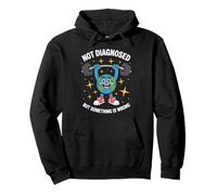 Gracioso No Diagnosticado Decir Salud Mental Humor Mujeres Hombres Sudadera con Capucha