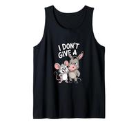 Gracioso No Doy Un Ratón Burro Sarcástico Camiseta sin Mangas