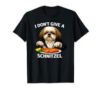 Gracioso No Doy un Schnitzel Shih Tzu Comida Juego de Palabras Broma papá Camiseta