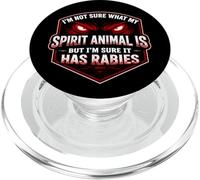 Gracioso No Estoy Seguro de lo Que es mi Animal Espiritual, Pero Tiene Rabia PopSockets PopGrip para MagSafe