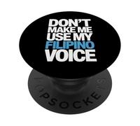 Gracioso No Me Haces Usar Mi Voz Diciendo Humor Filipino Mordaza PopSockets PopGrip Adhesivo
