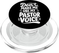 Gracioso No me Hagas Usar la Voz de mi Pastor PopSockets PopGrip para MagSafe