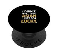 Gracioso No pedí ser asiático Acabo de Tener Suerte PopSockets PopGrip Adhesivo