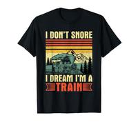 Gracioso No Ronco Sueño Soy un Amante del Tren Chicos Hombres Camiseta gráfica económica