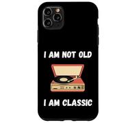 Gracioso No soy viejo Soy clásico tocadiscos de vinilo Carcasa para iPhone 11 Pro Max