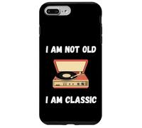 Gracioso No soy viejo Soy clásico tocadiscos de vinilo Carcasa para iPhone 7 Plus/8 Plus