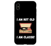 Gracioso No soy viejo Soy clásico tocadiscos de vinilo Carcasa para iPhone XS Max