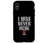 Gracioso Nunca Estuve Aquí | Geolocalización Carcasa para iPhone X/XS