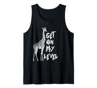 Gracioso Ponte a mi Nivel Jirafas Camiseta sin Mangas