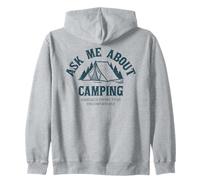 Gracioso Pregúntame Sobre Camping Pagar Para Ser Incómodo Sudadera con Capucha