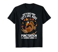 Gracioso Profesor de gramática de Let's Eat Kids para Acción de Gracias Camiseta