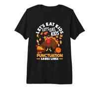 Gracioso Profesor de gramática de Let's Eat Kids para Acción de Gracias Camiseta Premium