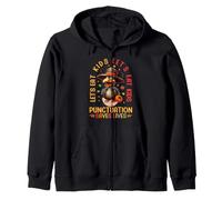 Gracioso Profesor de gramática de Let's Eat Kids para Acción de Gracias Sudadera con Capucha