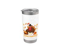 Gracioso profesor de gramática de Let's Eat Kids para Acción de Gracias Vaso térmico de acero inoxidable de doble pared