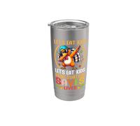 Gracioso profesor de gramática de Let's Eat Kids para Acción de Gracias Vaso térmico de acero inoxidable de doble pared