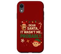 Gracioso Querido Papá Noel, Probablemente no FUI yo Navidad Carcasa para iPhone XR
