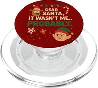 Gracioso Querido Papá Noel, Probablemente no FUI yo Navidad PopSockets PopGrip para MagSafe
