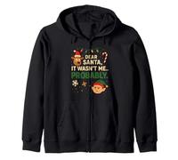Gracioso Querido Papá Noel, Probablemente no FUI yo Navidad Sudadera con Capucha