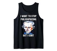 Gracioso Quiero Dejar de Filosofar Pero I Kant Filosofía W Camiseta sin Mangas