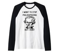 Gracioso Quiero Dejar de Filosofar Pero Kant Filosofía B Camiseta Manga Raglan