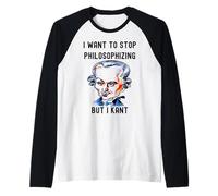 Gracioso Quiero Dejar de Filosofar Pero Kant Filosofía C Camiseta Manga Raglan