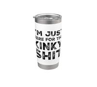 Gracioso Sadomasoquismo Fetiche Retorcido Maestro Perfecto Diversión Amantes Humor Vaso térmico de acero inoxidable de doble pared