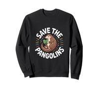 Gracioso Salvar a los Pangolines Diciendo Amante de la Vida Sudadera