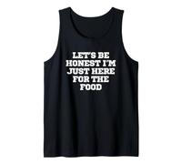 Gracioso, Seamos honestos, Solo Estoy aquí para la Comida Camiseta sin Mangas