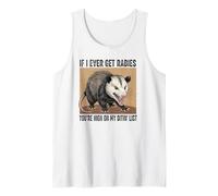 Gracioso si Alguna Vez Tengo Rabia estás en mi Lista de Bitin Camiseta sin Mangas