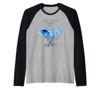 Gracioso Solo necesitamos un monarca y es una mariposa Floral Camiseta Manga Raglan
